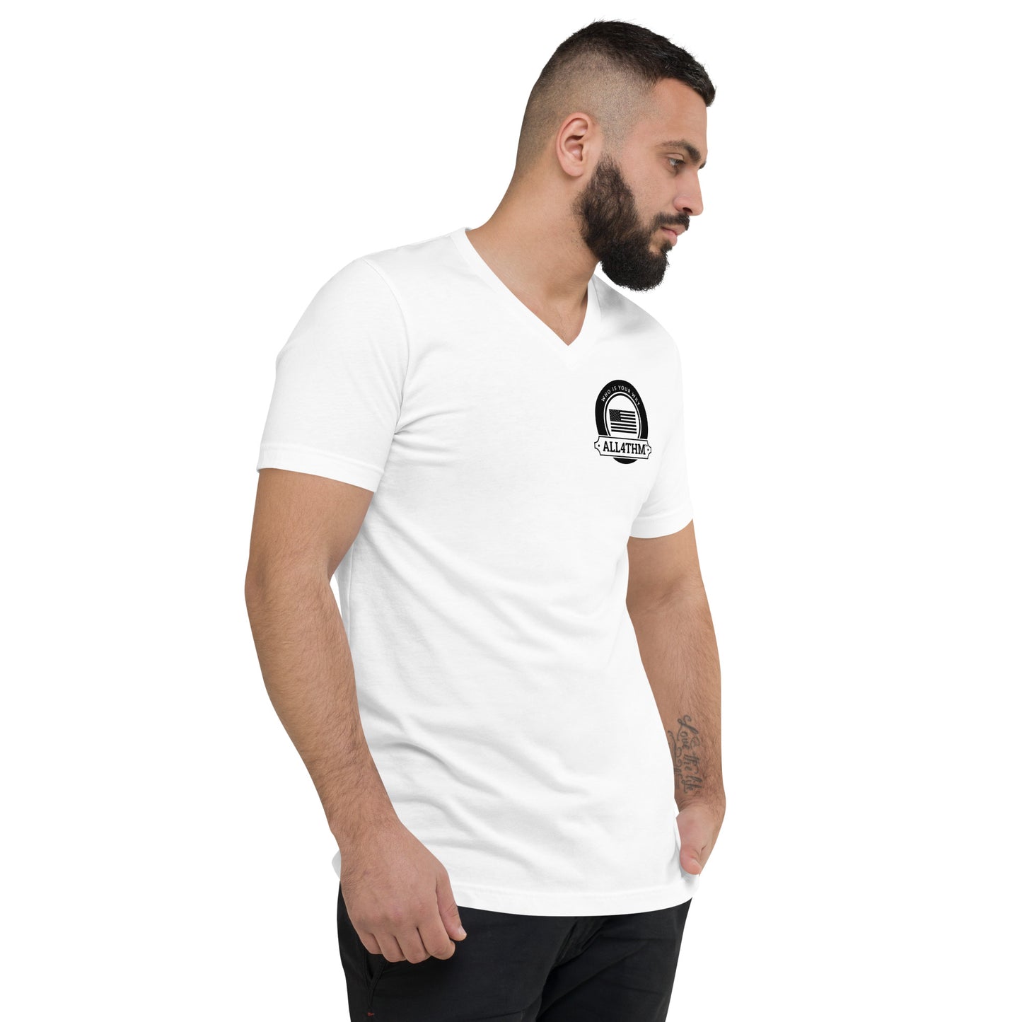 Unisex Short Sleeve V-Neck T-Shirt